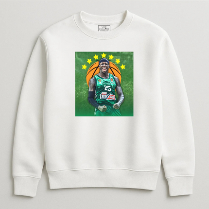 Φούτερ Χωρίς Κουκούλα Kendrick Nunn Λευκό