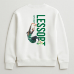 Φούτερ Χωρίς Κουκούλα Mathias Lessort Vertical Λευκό