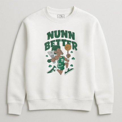 Φούτερ Χωρίς Κουκούλα Nunn Better Λευκό