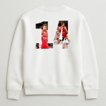 Φούτερ Χωρίς Κουκούλα Sasha Vezenkov 14 Λευκό