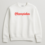 Φούτερ Χωρίς Κουκούλα Ολυμπιακός Λευκό