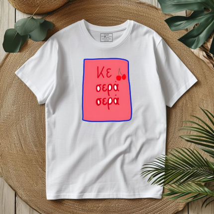 T-Shirt Κε σερα σερα Λευκό