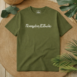 Τ-Shirt Γεννημένη Είδωλο Χακί