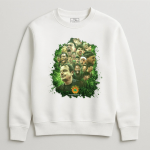 Φούτερ Χωρίς Κουκούλα Παναθηναϊκός Green Army Λευκό