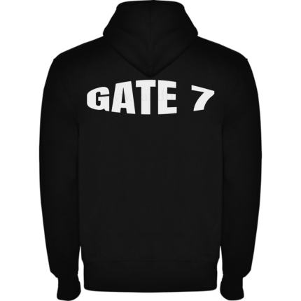 Unisex Ζακέτα Φούτερ Ολυμπιακός GATE 7 με Κουκούλα.