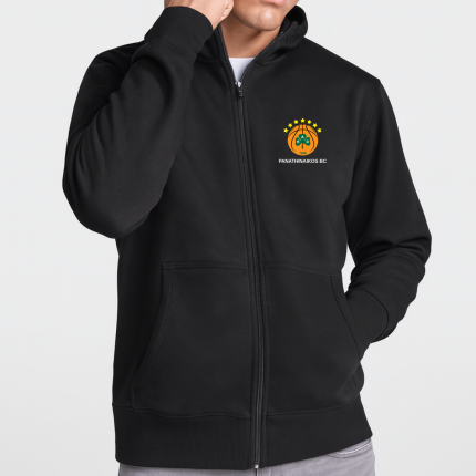 Unisex Ζακέτα Φούτερ ΠΑΟ GATE 13 με Κουκούλα.