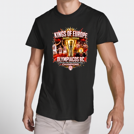T-Shirt Ολυμπιακός King Of Europe