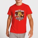 T-Shirt Ολυμπιακός King Of Europe Κόκκινο