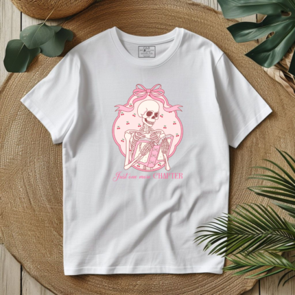T-Shirt Just One More Chapter Λευκό