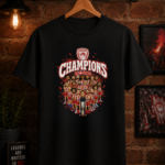 T-Shirt Ολυμπιακός Πρωταθλητής Ελλάδας 2026 (Με Εφέ Κεντήματος)