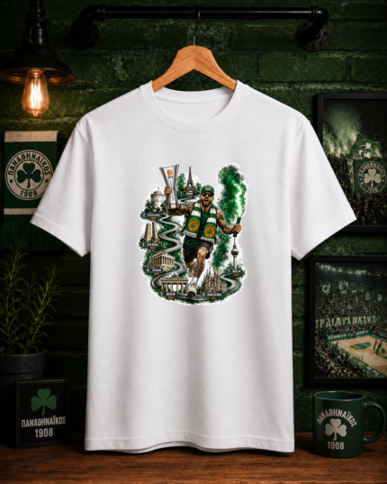T-Shirt Παναθηναϊκός 7 Αστέρια Λευκό