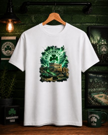 T-Shirt Παναθηναϊκός Ακρόπολη Λευκό