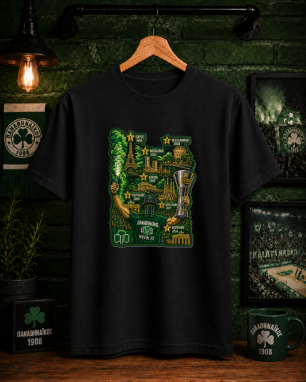 T-Shirt Παναθηναϊκός Από 1996 έως 2024 (Με εφέ κεντήματος)