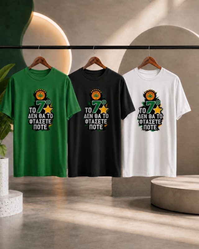 T-Shirt Παναθηναϊκός Το 7ο Δεν Θα Το Φτάσετε Ποτέ