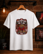 T-Shirt Πρωταθλητές Ελλάδας 2026 (Με Εφέ Κεντήματος) Λευκό