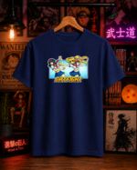 T-Shirt Anime Cat Fight Μπλε