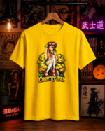 T-Shirt Anime Country Girl Κίτρινο