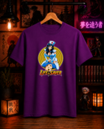 T-Shirt Anime Life Saver Μωβ