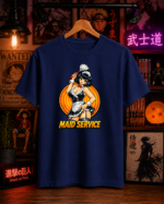 T-Shirt Anime Maid Service Μπλε