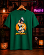 T-Shirt Anime Maid Service Πράσινο