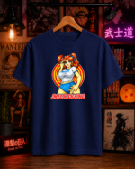 T-Shirt Anime Milkshake Μπλε