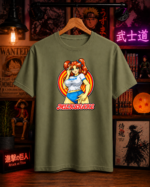 T-Shirt Anime Milkshake Χακί