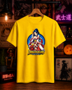 T-Shirt Dragon Bound Anime Κίτρινο