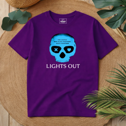 T-shirt Lights Out Μωβ