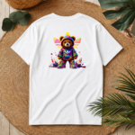 T-shirt Streetwear Teddy Λευκό