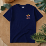 T-shirt Streetwear Teddy Μπλε Μπροστά
