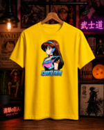 T-Shirt Anime Cyber Diva Κίτρινο
