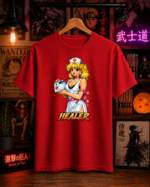 T-Shirt Anime Healer Κόκκινο