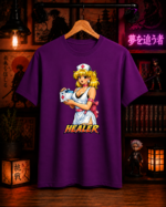 T-Shirt Anime Healer Μωβ