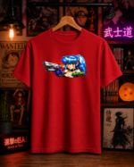 T-Shirt Anime Lock On Κόκκινο