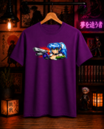 T-Shirt Anime Lock On Μωβ