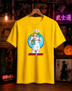 T-Shirt Anime Nurse Mode Κίτρινο