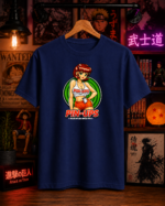T-Shirt Anime Pin Ups Μπλε