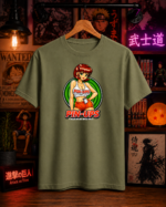 T-Shirt Anime Pin Ups Χακί