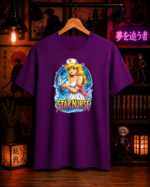 T-Shirt Anime Star Nurse Μωβ