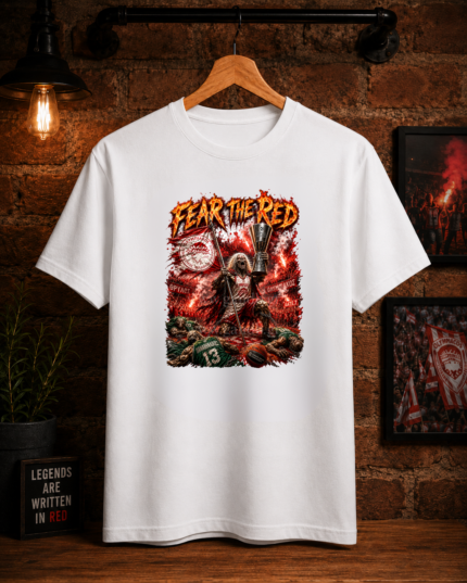 T-Shirt Fear The Red Λευκό
