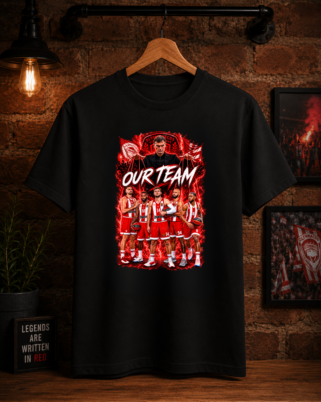 T-Shirt Ολυμπιακός Our Team T-Shirt Ολυμπιακός Our Team