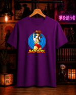 T-Shirt Anime Bad Girl Μωβ