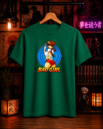 T-Shirt Anime Bad Girl Πράσινο