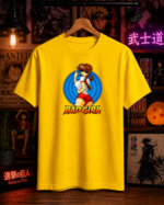 T-Shirt Anime Bad Girl Κίτρινο