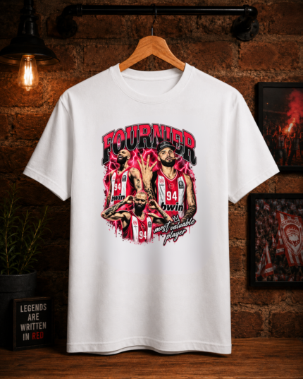 T-Shirt Fournier MVP Λευκό (2)
