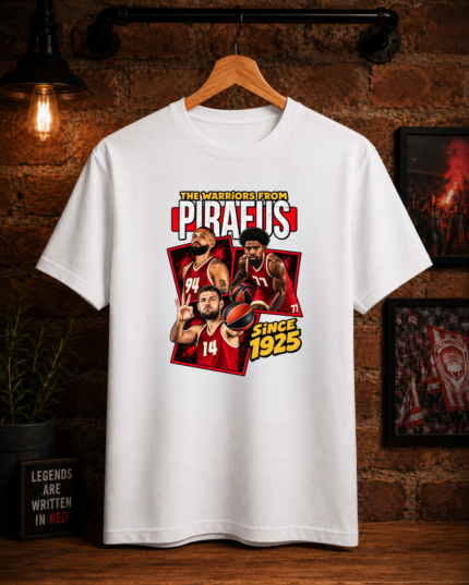 T-Shirt Piraeus Warriors Λευκό