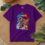 T-Shirt GandB Basketball Bear Μωβ