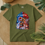 T-Shirt GandB Basketball Bear Χακί