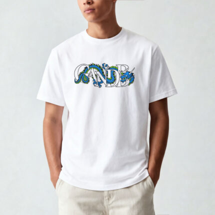 T-Shirt GandB Dragon Λευκό