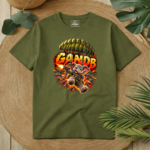 T-Shirt GandB Fighter Elephant Χακί